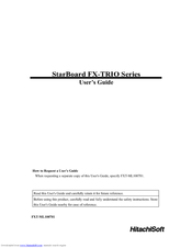 HitachiSoft StarBoard FX-TRIO Series User Manual