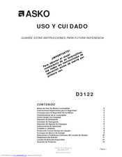 Asko D3122 Manuals | ManualsLib