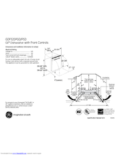 GE GDF520PGD Dimensions And Installation Information