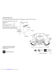 GE GDF540HGD Dimensions And Installation Information