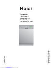 Haier DW12-LFE SS Instructions For Use Manual