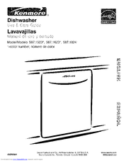 Kenmore 1523 - 24 in. Dishwasher Use And Care Manual
