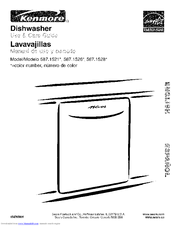 Kenmore 1526 - 24 in. Dishwasher Use And Care Manual