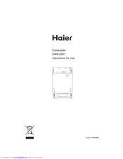 Haier DW9-CBE7 Instructions For Use Manual