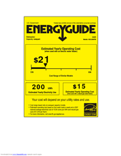 Haier HDC1804TW Energy Manual