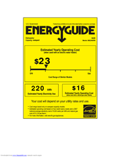 Haier HDC2406TW Energy Manual