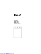 Haier HDW100SCT Instructions For Use Manual