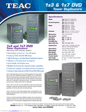 TEAC DVW-D17H Specifications
