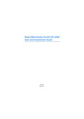 Nokia CK-20W - Multimedia Car Kit User And Installation Manual