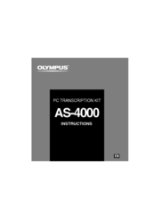Olympus AS-4000 Instructions Manual