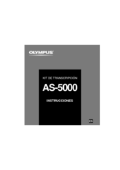 Olympus AS5000 - Transcription Kit - Digital Voice Recorder Instrucciones