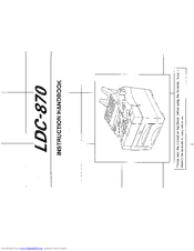 Mita LDC-870 Instruction Handbook Manual