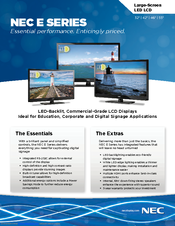 NEC E323 Specifications