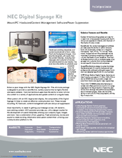 NEC DSK3260 - Digital Signage Kit Brochure