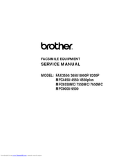Brother IntelliFax-3550 Service Manual