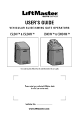 Chamberlain LiftMaster CSL24V Manuals | ManualsLib