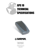 Garmin GPS 10 Deluxe Technical Specifications