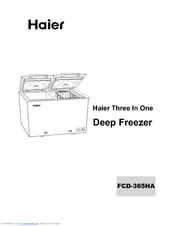Haier FCD-365HA User Manual