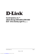 D-Link DSN-3200 - xStack Storage Area Network Array Hard Drive Service Manual
