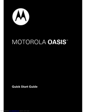 Motorola OASIS Quick Start Manual