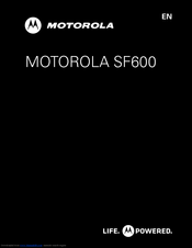 Motorola SF600 User Manual