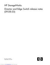 HP StorageWorks 2/12 - Edge Switch Release Note