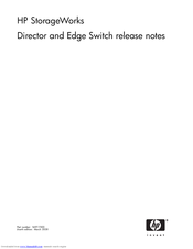 HP StorageWorks 2/12 - Edge Switch Release Note