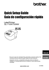 Brother QL-720NW Quick Setup Manual