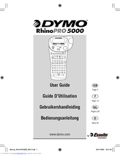 Dymo Rhino 5200 Hard case Kit by User Manual