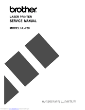 Brother HL 760 - B/W Laser Printer Service Manual