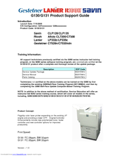 Ricoh Lanier LP335c Product Support Manual