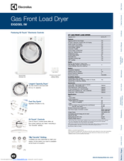 Electrolux EIGD50LIW Product Specifications