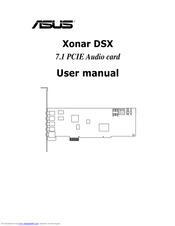 Asus Xonar DSX User Manual