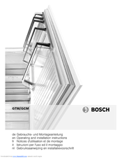 Bosch GCM28AW20G Operating And Installation Instructions