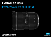 Canon EF24-70mm f/2.8L USM Instructions Manual