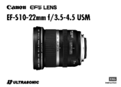 Canon EF-S 10-22mm f/3.5-4.5 USM Instruction