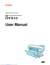 Canon imagePROGRAF iPF810 Manuals 
