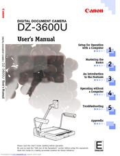 Canon DZ-3600U User Manual