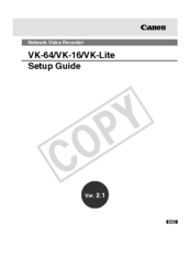 Canon VK-16 v2.1 Setup Manual