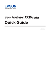 Epson AcuLaser CX16 Quick Manual