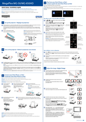 Epson Megaplex MG-50 Quick Setup Manual