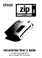 Epson Zip-100P (Parallel) Installation & User Manual