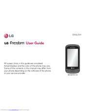 LG Freedom User Manual
