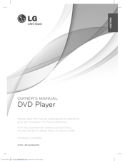 LG DVX640 Owner's Manual