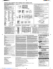 NEC MultiSync V651 Setup Manual