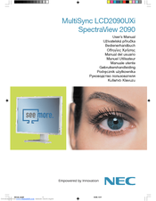 NEC SpectraView 2090 User Manual