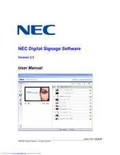 Nec Digital Signage Software User Manual