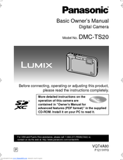 Panasonic DMC-TS20K Basic Owner's Manual