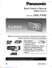 Panasonic DMC-FX90K Basic Owner's Manual