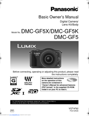 Panasonic Lumix DMC-GF5K Basic Owner's Manual